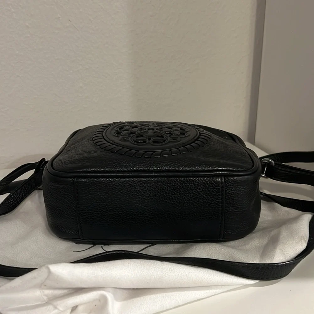 Black Leather  BRIGHTON Crossbody bag